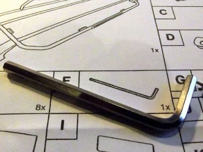 Boot luggage rack fitting part F, allen key, genuine Mazda MX-5 mk3 (NC series) 2005 on