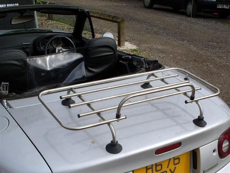Boot / luggage rack MX-5 mk1 & mk2 stainless steel s/s with fitting kit