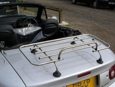Boot / luggage rack, MX-5 mk1 & mk2, stainless steel, s/s, with fitting kit