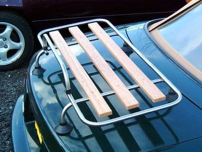 Boot / luggage rack, MX-5 mk1 & mk2, stainless steel & wood, s/s, with fitting kit