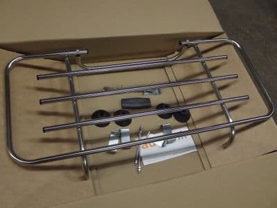 Boot / luggage rack (plain stainless steel), with fitting kit, Nissan Figaro