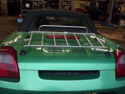 Boot / Luggage rack, stainless steel, Toyota MR2 mk3