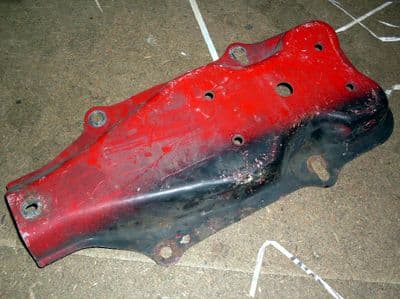 Bracket, front bumper mounting, side, flat type, Mazda MX-5 mk1 early, N00154180, USED