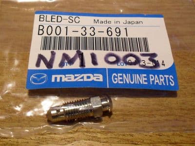 Brake caliper bleed nipple valve, front, genuine Mazda MX-5 & Bongo, B00133691