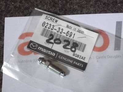 Brake caliper bleed nipple valve, rear, genuine Mazda Bongo, 023333691