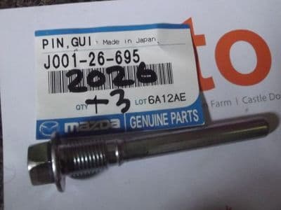 Brake caliper slider pin, rear lower, Bongo all models, genuine Mazda, J00126695
