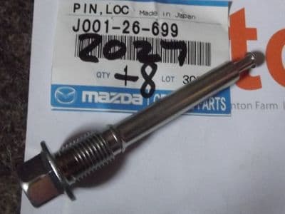 Brake caliper slider pin, rear upper, Bongo all models, genuine Mazda, J00126699