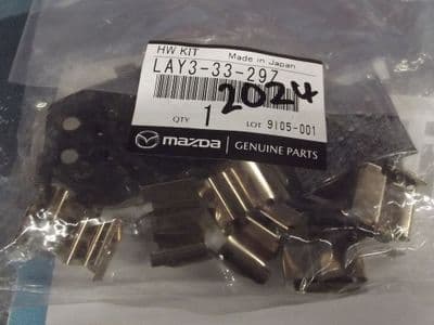 Brake pad fitting kit, front l/h & r/h, Bongo all models, genuine Mazda, LAY33329Z