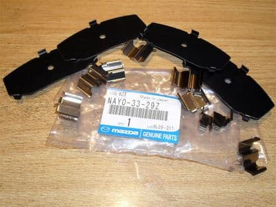 Brake pad fitting kit, front, Mazda MX-5 1.6 mk1, NAY03329Z