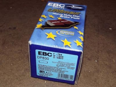 Brake pads, front, EBC, FTO GS/GR, Chariot, Galant, Lancer, RVR, Space Wagon etc.