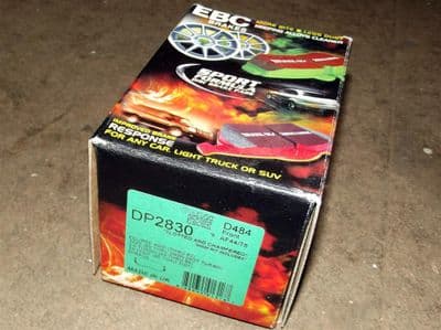 Brake pads, front, EBC Greenstuff, FTO GS/GR, Chariot, Galant, Lancer, RVR, Space Wagon etc.