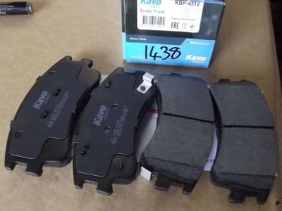 Brake pads, front, Mazda 6 2.0i, 2.3i & 2.0DT for 282mm discs