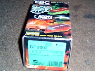 Brake pads, Mazda MX-5 1.6 mk1, front, EBC Greenstuff, for 235mm discs