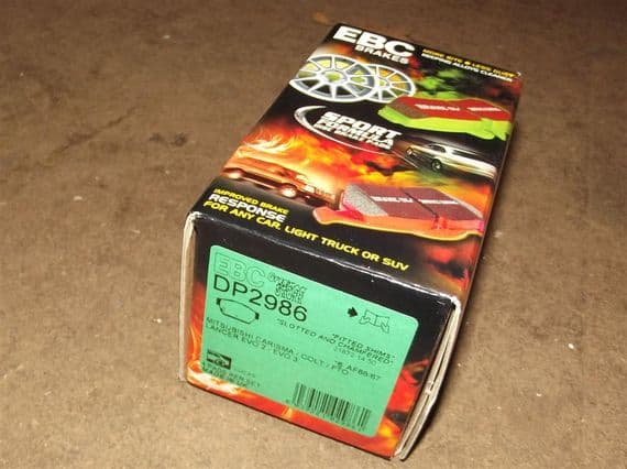 Brake pads, rear, EBC Greenstuff, FTO, Carisma, Colt, Lancer, Evo