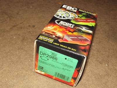 Brake pads, rear, EBC Greenstuff, Proton Coupe, etc