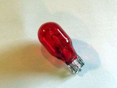 Bulb, 12v 20W, RED, 510 T15 capless, for rear fog light