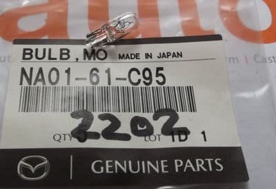 Bulb, Mazda MX-5 mk1 heater panel illumination, NA0161C95
