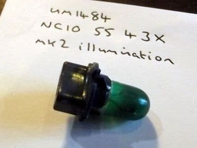 Bulb, Mazda MX-5 mk2 instrument panel illumination, 3.4w, green, NC105543Y, USED