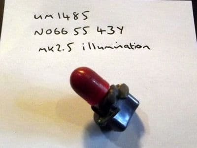 Bulb, Mazda MX-5 mk2.5 instrument panel illumination, 3.4w, red, N0665543Y, USED