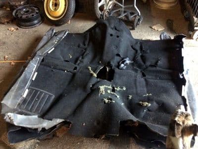 Carpet, main floor, black, Mazda MX-5 mk2 & mk2.5, RHD, 1998-2005, USED