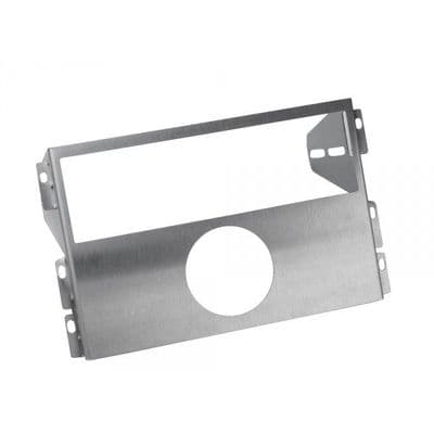 Cubby panel, 2.5-DIN, radio above 1-dial, brushed s/s, Mazda MX-5 mk1, JASS Performance