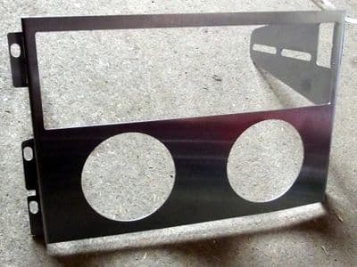 Cubby panel, 2.5-DIN, radio above 2-dial, s/s, Mazda MX-5 mk1, JASS Performance