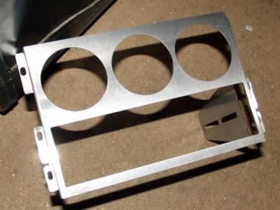 Cubby panel, 2.5-DIN, radio below 3-dial, s/s, MX-5 mk1, JASS Performance