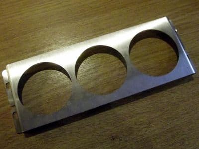 Cubby panel, triple dial, s/s, MX-5 mk1, JASS Performance