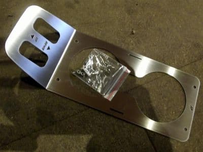 Cup holder, keyhole, with window switch surround, s/s, Mazda MX-5 mk1, JASS Performance