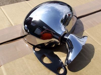 Door Mirror, Mazda MX-5 mk1, l/h, chrome, left hand, NEW