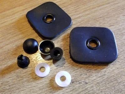 Door pull screw covers, leather, MX-5 mk1, JASS Performance