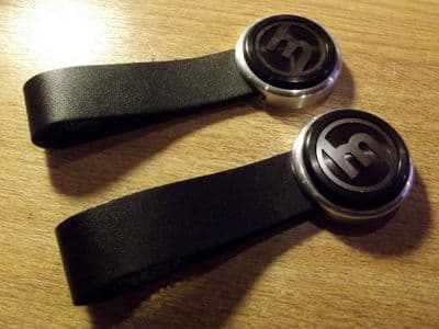 Door pull set, vintage black / leather, Mazda MX-5 mk1, JASS Performance