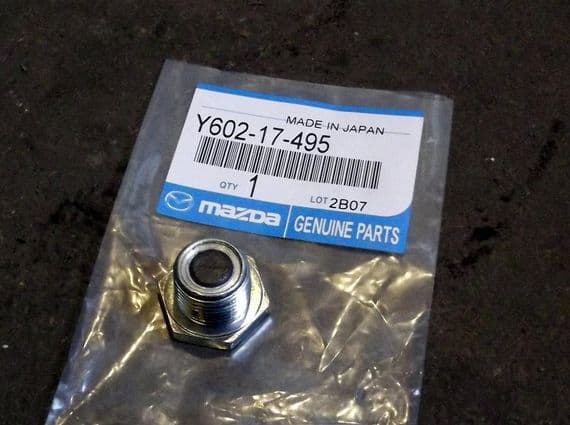 Drain plug, magnetic, Mazda MX-5 gearbox, 6-speed, Y60217495