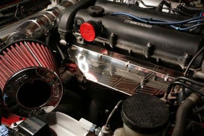 Exhaust manifold heat shield, polished s/s, MX-5 mk1 1.8, JASS Performance