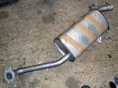 Exhaust, Mazda Bongo, #4, rear silencer section