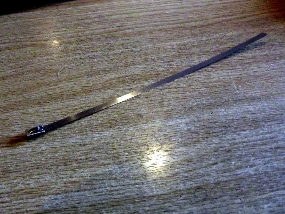 Exhaust wrap stainless cable tie 200mm