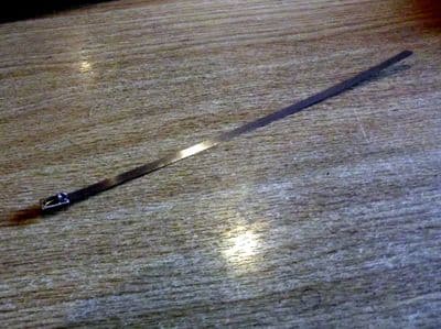 Exhaust wrap stainless cable tie, 200mm