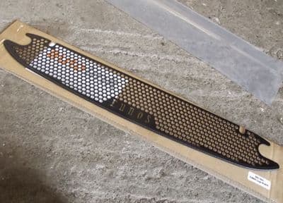 Front intake grille, black powdercoated heavy duty s/s, Eunos logo, Mazda MX-5 mk1