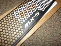 Front intake grille, black powdercoated heavy duty s/s, MX-5 logo, Mazda MX-5 mk1