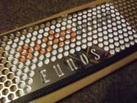 Front intake grille, polished heavy duty s/s, Eunos logo, Mazda MX-5 mk1