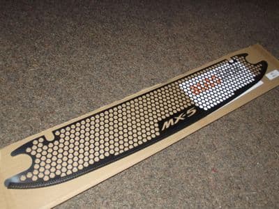 Front intake grille, polished heavy duty s/s, MX-5 logo, Mazda MX-5 mk1