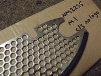 Front intake grille, polished heavy duty s/s, plain, Mazda MX-5 mk1
