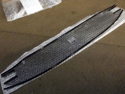 Front intake grille with tow eye cut outs, black mesh, Mazda MX-5 mk1, JASS Performance