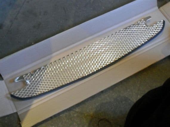 Front intake grille with tow eye cut outs, polished s/s, Mazda MX-5 mk2.5