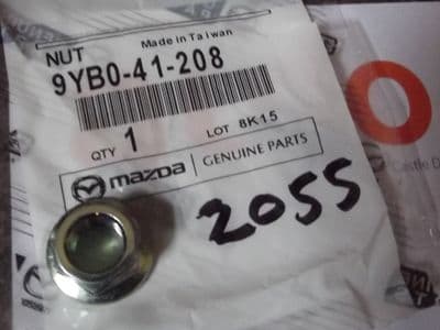 Front Shock absorber & suspension nut, genuine Mazda MX-5 mk3, M12, 9YB041208