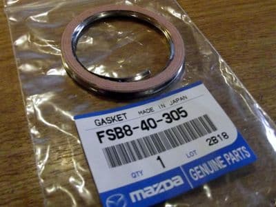 Gasket, exhaust 475mm cat, MX-5 mk1, 1995 on, genuine Mazda, FSB840305