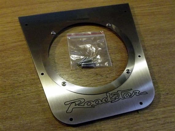 Gear lever surround trim,  s/s, Roadster logo, Mazda MX-5 mk1, JASS Performance