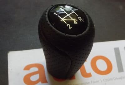 Gearknob, Mazda MX-5 mk3, 5-speed, perforated black leather