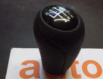 Gearknob, Mazda MX-5 mk3, 6-speed, perforated black leather