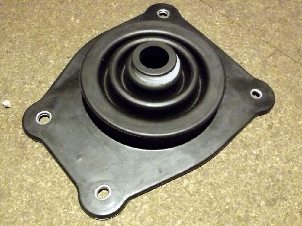 Leather Shift & E-Brake Boot Set For Mazda MX5 MK1 (Miata) - Black With Blue Logo